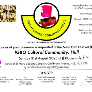 IGBO DAY UK INVITATION CARD
